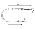 BOSCH Tan lanko - parkovac brzda BO 1987477655, 1987477655