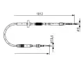 BOSCH Tan lanko - parkovac brzda BO 1987477659, 1987477659