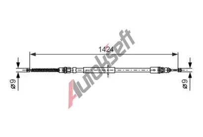 BOSCH Tan lanko - parkovac brzda BO 1987477665, 1987477665