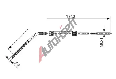 BOSCH Tan lanko - parkovac brzda BO 1987477689, 1987477689