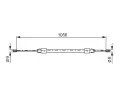 BOSCH Tan lanko - parkovac brzda BO 1987477692, 1987477692