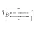 BOSCH Tan lanko - parkovac brzda BO 1987477732, 1 987 477 732