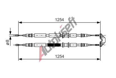 BOSCH Tan lanko - parkovac brzda BO 1987477764, 1 987 477 764