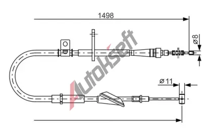 BOSCH Tan lanko - parkovac brzda BO 1987477772, 1 987 477 772