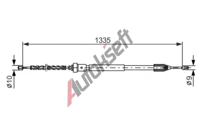 BOSCH Tan lanko - parkovac brzda BO 1987477783, 1 987 477 783