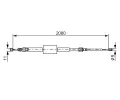 BOSCH Tan lanko - parkovac brzda BO 1987477787, 1 987 477 787