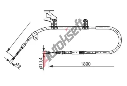 BOSCH Tan lanko - parkovac brzda BO 1987477803, 1 987 477 803