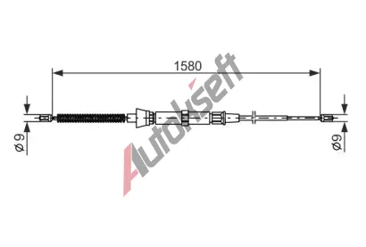 BOSCH Tan lanko - parkovac brzda BO 1987477806, 1 987 477 806