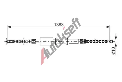 BOSCH Tan lanko - parkovac brzda BO 1987477826, 1 987 477 826