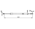 BOSCH Tan lanko - parkovac brzda BO 1987477846, 1 987 477 846