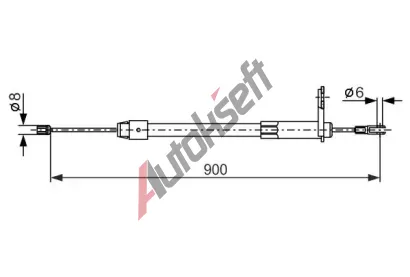 BOSCH Tan lanko - parkovac brzda BO 1987477847, 1 987 477 847