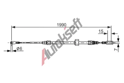 BOSCH Tan lanko - parkovac brzda BO 1987477854, 1 987 477 854