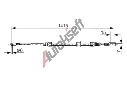 BOSCH Tan lanko - parkovac brzda BO 1987477856, 1 987 477 856