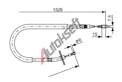 BOSCH Tan lanko - parkovac brzda BO 1987477859, 1 987 477 859