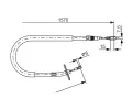BOSCH Tažné lanko - parkovací brzda BO 1987477861, 1 987 477 861