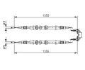 BOSCH Tan lanko - parkovac brzda BO 1987477868, 1 987 477 868