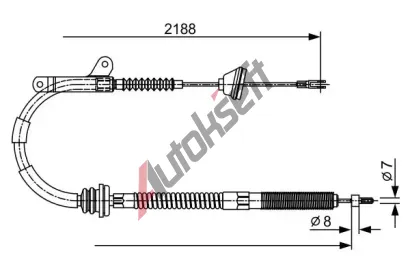 BOSCH Tan lanko - parkovac brzda BO 1987477879, 1 987 477 879