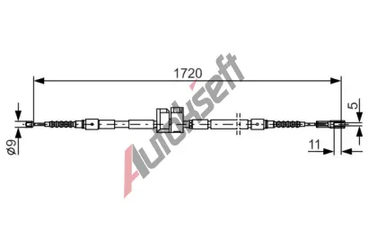 BOSCH Tan lanko - parkovac brzda BO 1987477882, 1 987 477 882