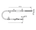 BOSCH Tan lanko - parkovac brzda BO 1987477886, 1 987 477 886