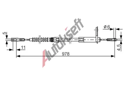 BOSCH Tan lanko - parkovac brzda BO 1987477900, 1 987 477 900