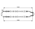 BOSCH Tan lanko - parkovac brzda BO 1987477909, 1 987 477 909