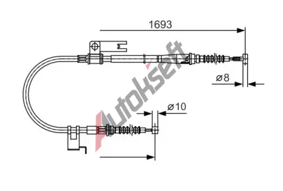 BOSCH Tan lanko - parkovac brzda BO 1987477917, 1 987 477 917