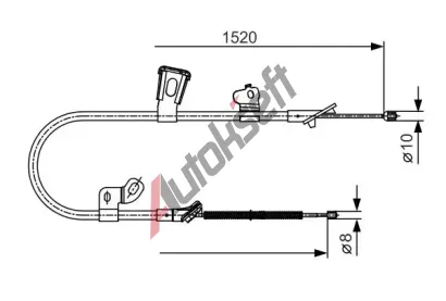 BOSCH Tan lanko - parkovac brzda BO 1987477918, 1 987 477 918