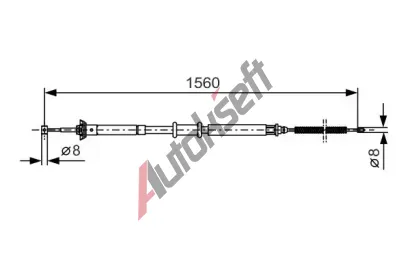 BOSCH Tan lanko - parkovac brzda BO 1987477925, 1 987 477 925