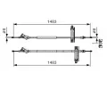 BOSCH Tan lanko - parkovac brzda BO 1987477930, 1 987 477 930