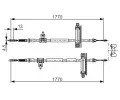 BOSCH Tan lanko - parkovac brzda BO 1987477931, 1 987 477 931