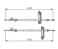 BOSCH Tan lanko - parkovac brzda BO 1987477932, 1 987 477 932