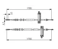 BOSCH Tan lanko - parkovac brzda BO 1987477933, 1 987 477 933