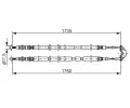 BOSCH Tan lanko - parkovac brzda BO 1987477934, 1 987 477 934