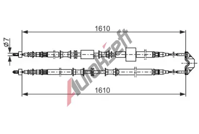 BOSCH Tan lanko - parkovac brzda BO 1987477936, 1 987 477 936
