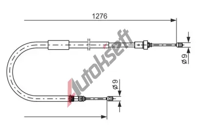 BOSCH Tan lanko - parkovac brzda BO 1987477938, 1 987 477 938