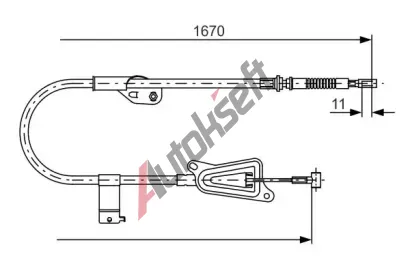 BOSCH Tan lanko - parkovac brzda BO 1987477943, 1 987 477 943