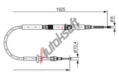 BOSCH Tan lanko - parkovac brzda BO 1987477959, 1 987 477 959