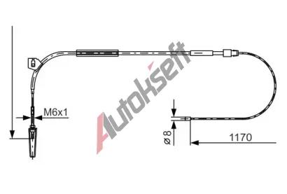 BOSCH Tan lanko - parkovac brzda BO 1987477961, 1 987 477 961