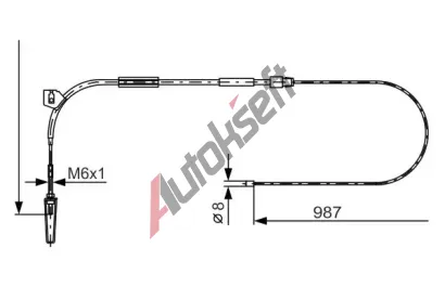 BOSCH Tan lanko - parkovac brzda BO 1987477962, 1 987 477 962