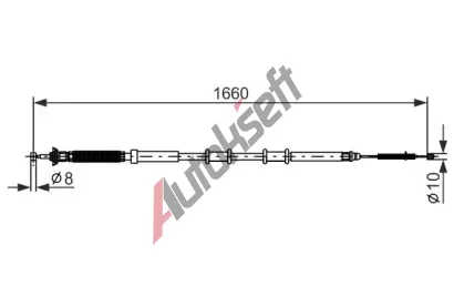 BOSCH Tan lanko - parkovac brzda BO 1987477973, 1 987 477 973