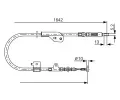 BOSCH Tan lanko - parkovac brzda BO 1987477981, 1 987 477 981