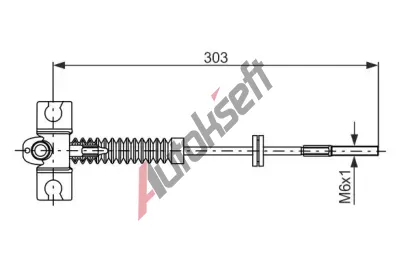 BOSCH Ta�n� lanko - parkovac� brzda BO 1987477982, 1 987 477 982