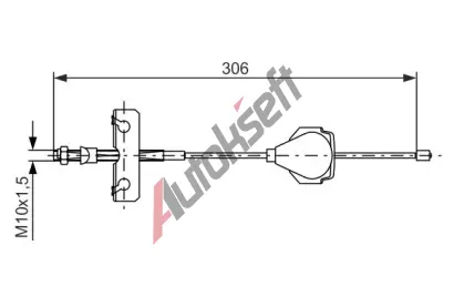 BOSCH Tan lanko - parkovac brzda BO 1987477990, 1 987 477 990