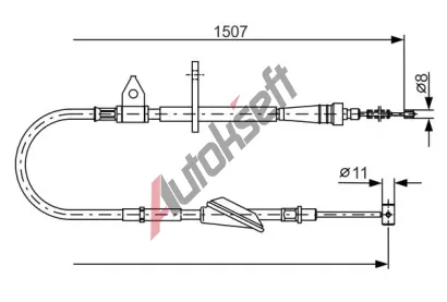 BOSCH Tan lanko - parkovac brzda BO 1987477995, 1 987 477 995