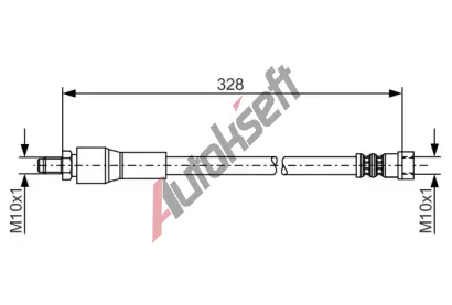 BOSCH Brzdov� hadice - 328 mm BO 1987481001, 1 987 481 001