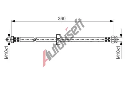 BOSCH Brzdov hadice - 360 mm BO 1987481002, 1 987 481 002