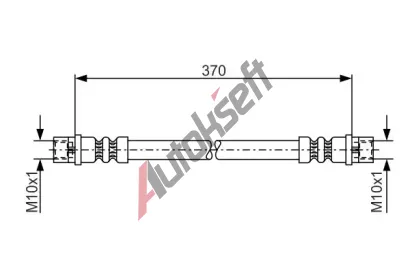 BOSCH Brzdov hadice - 370 mm BO 1987481003, 1 987 481 003