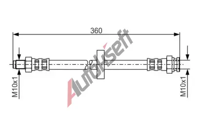 BOSCH Brzdov hadice - 360 mm BO 1987481017, 1 987 481 017