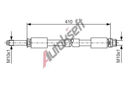 BOSCH Brzdov hadice - 410 mm BO 1987481020, 1 987 481 020