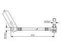 BOSCH Brzdov hadice - 410 mm BO 1987481046, 1 987 481 046